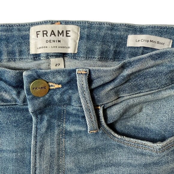 Frame Denim Le Crop Mini Boot Sz 27 - Picture 3 of 6